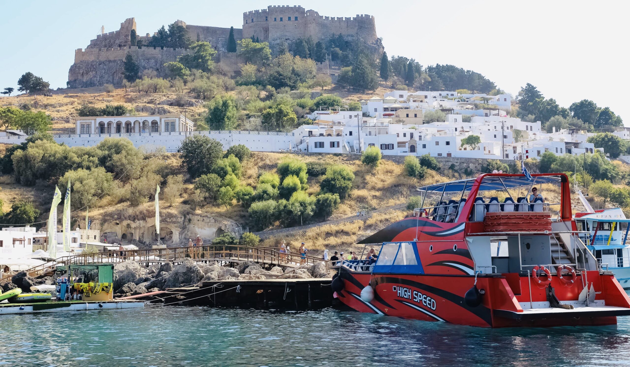 High Speed Boat to Lindos, dep. 11am